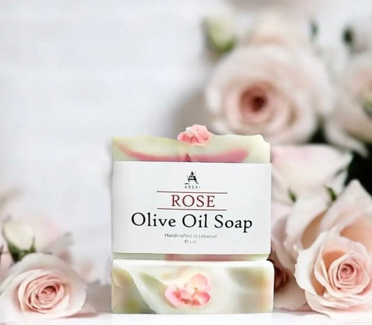 Arsai Rose Pure Olive oil Bar Soap - 100% Natural