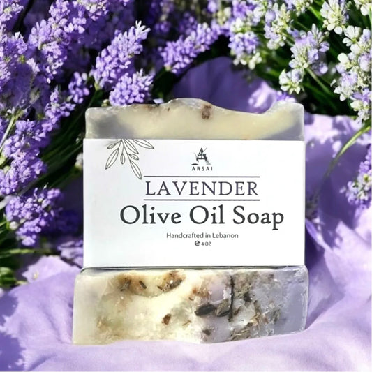 Arsai Lavender Pure Olive oil Bar Soap - 100% Natural