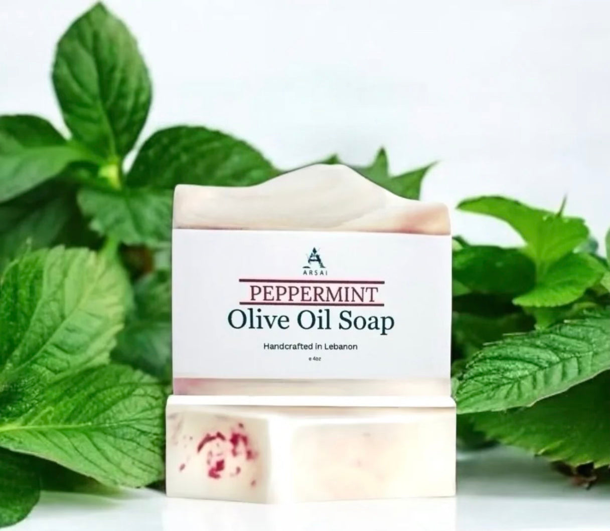 Arsai Peppermint Pure Olive Oil Bar Soap