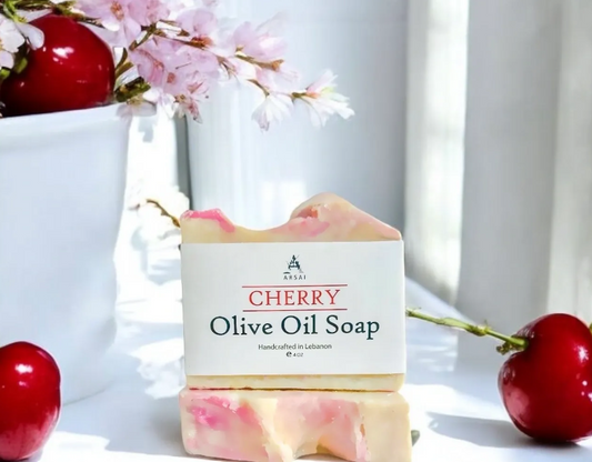 Arsai Cherry Pure Olive Oil Bar Soap